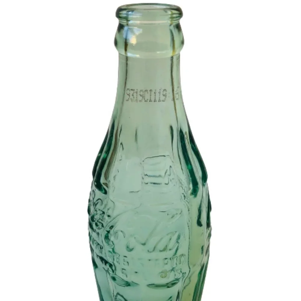 Coca Cola Soda Bottle Green Glass Vintage BEMIDJI MINNESOTA 6 oz